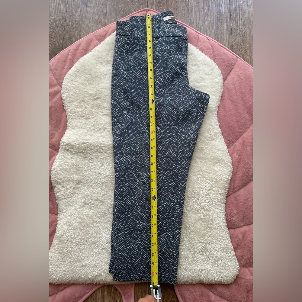 LOFT  Riviera Cropped Blue Polka Dot Pants - Picture 4 of 7